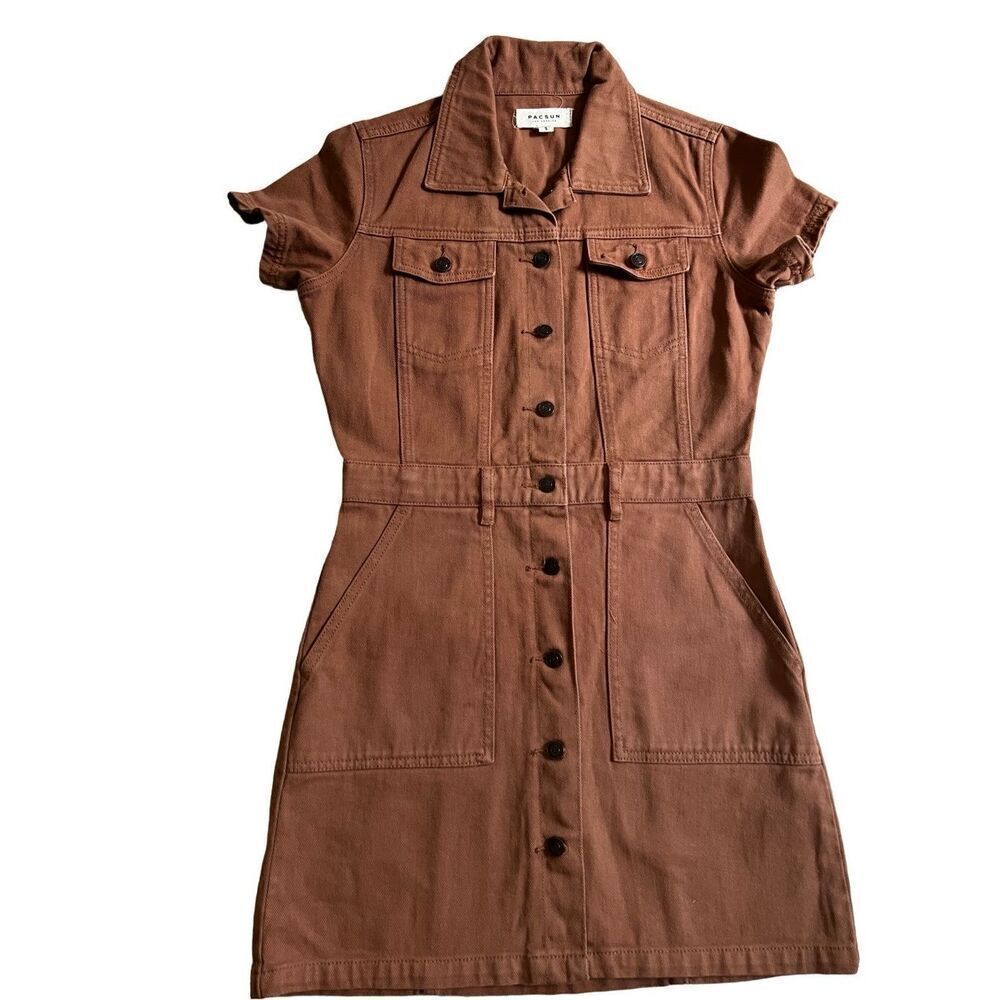 PACSUN Denim button down dress size S